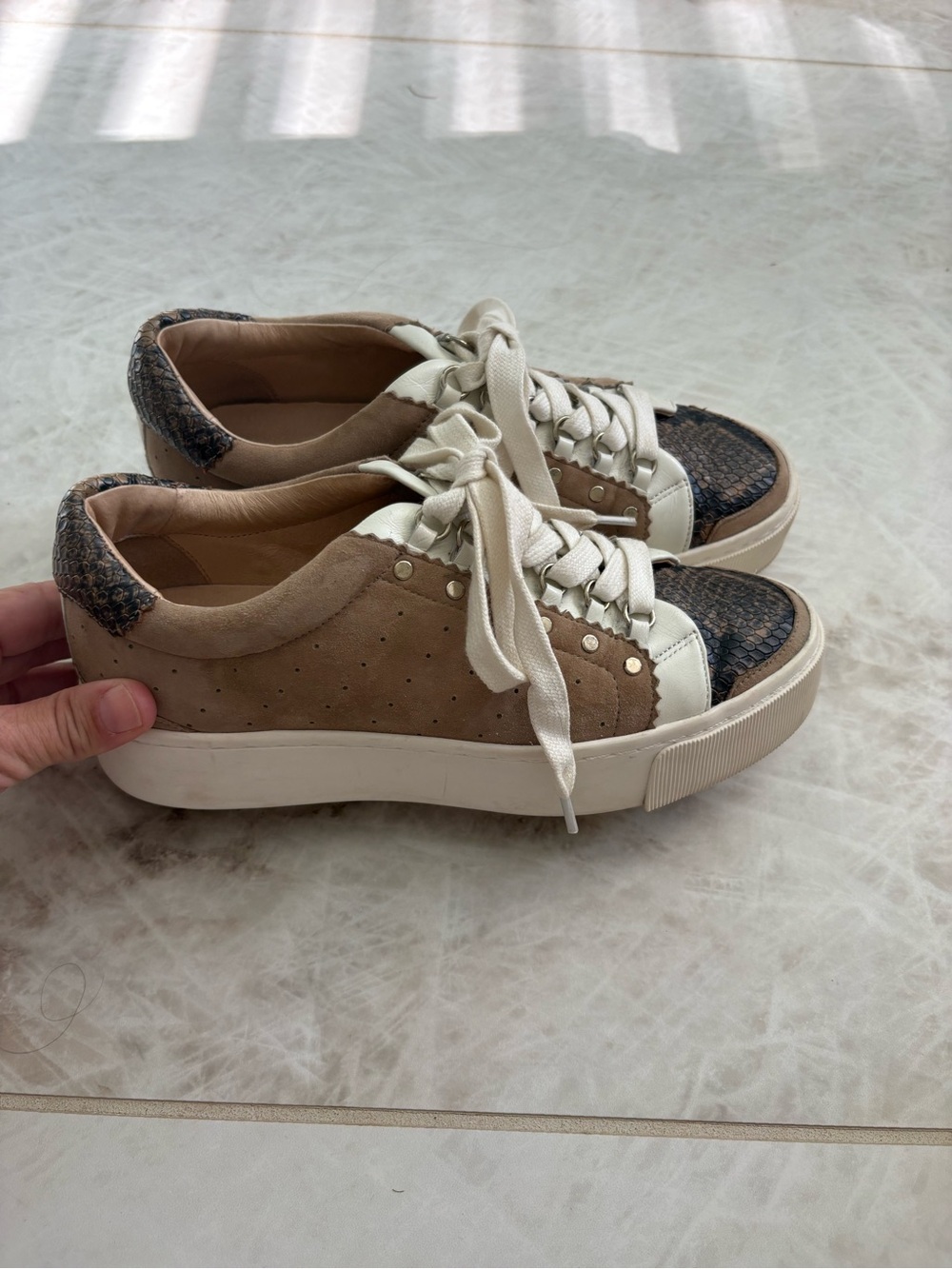 Joie Haden Suede Platform Sneakers